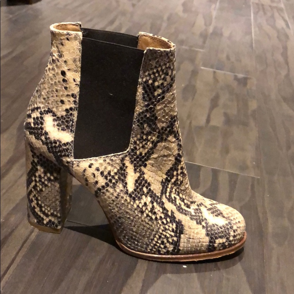 Faux Snake skin booties